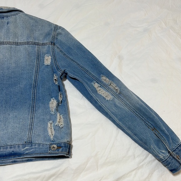 Ci Sono Distressed Denim Jacket - Picture 12 of 13